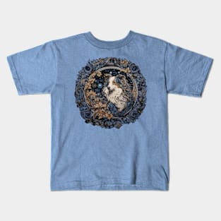 Blue Merle Sheltie Illustration Kids T-Shirt